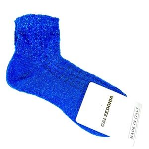 Blue Sparkle Glitter Ankle Socks NWT